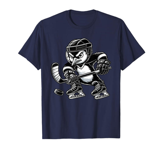 Penguin Hockey Player Team T-Shirt