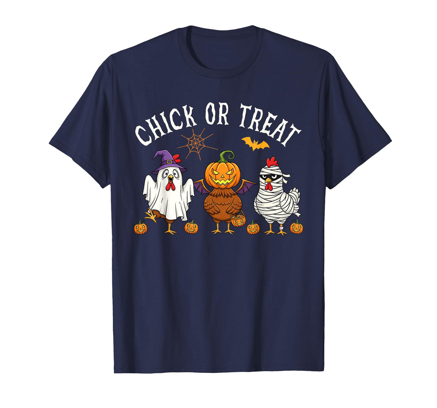 Chick Or Treat Funny Halloween Chicken Costume Men Women T-Shirt