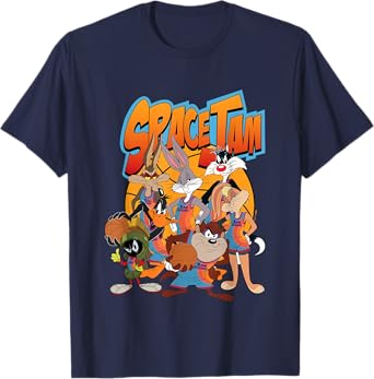 Space Jam: A New Legacy Tune Squad Retro Group Shot Logo T-Shirt