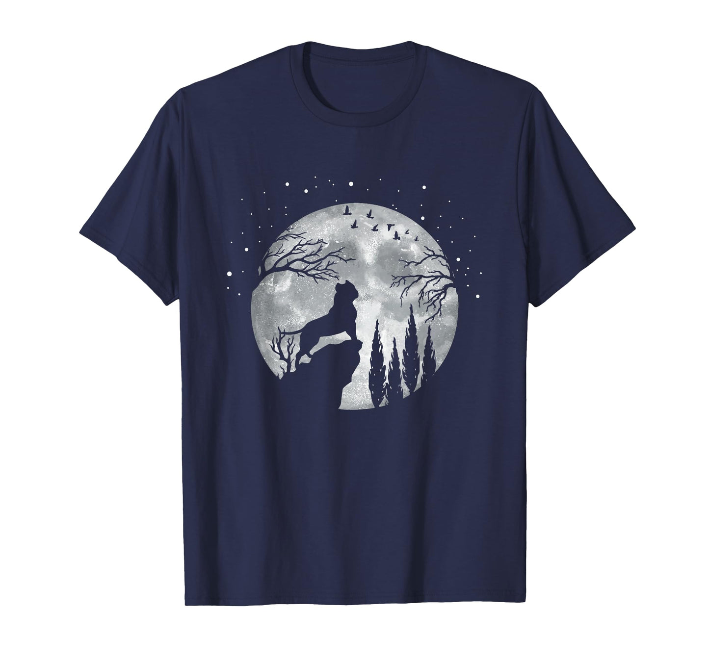 Four-legged Dog Breed - Full Moon American Bully T-Shirt