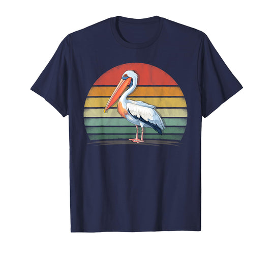 Pelican Bird Lover Retro Style Distressed Vintage Pelican T-Shirt