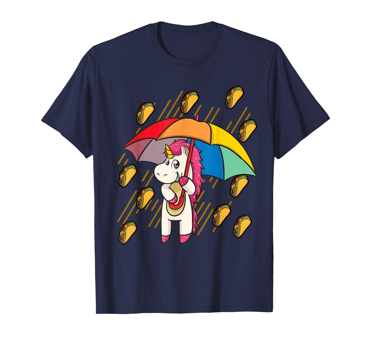 Raining Tacos Unicorn Lover Umbrella Cinco de Mayo T-Shirt