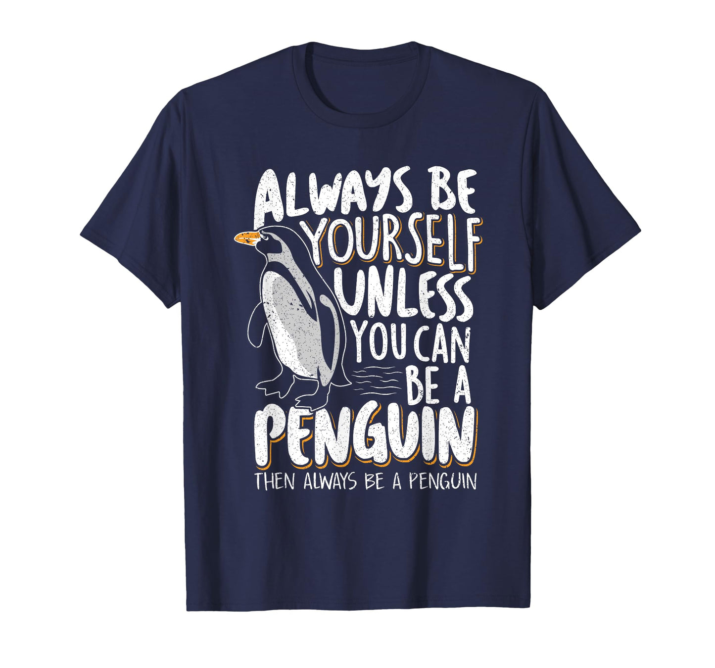 Penguin Lovers & Cute Penguins Always Be a Penguin - Funny Penguin Lover Unisex-Kids T-Shirt - Black - Small - Short Sleeve - Classic Fit - Modern - Novelty - Cotton 60%, Polyester 40%