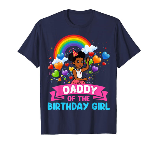 Daddy Of Birthday Girl Gracie Birthday Dolls Girl Party T-Shirt