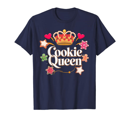 Cookie Queen Funny Xmas Baking Cookies Lover T-Shirt