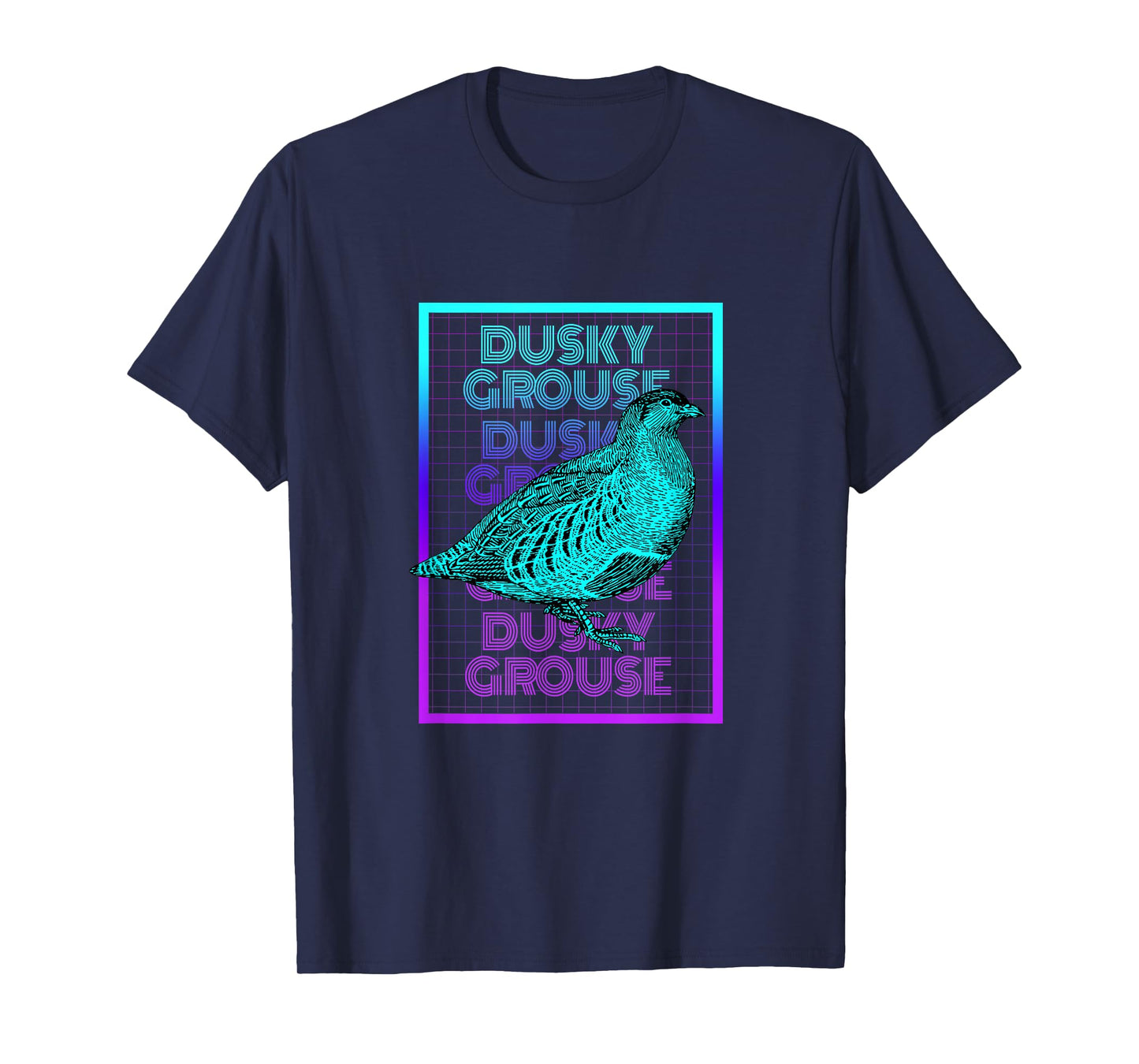 Dusky Grouse Bird Vintage Retro Dusky Grouse T-Shirt