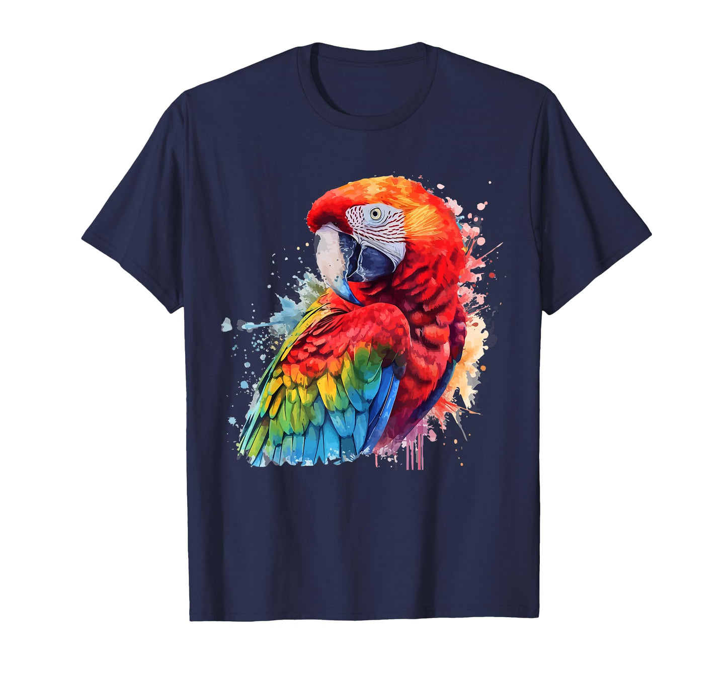 Colorful Parrot Watercolor T-Shirt
