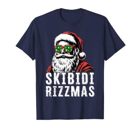 Skibidi Rizzmas Christmas Rizz Santa Claus Charisma Xmas Kid T-Shirt