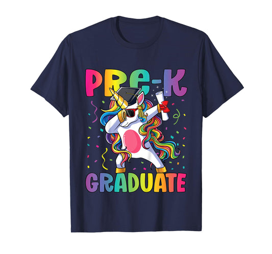 Pre Kindergarten Graduation Dabbing Unicorn Pre-K Graduate T-Shirt