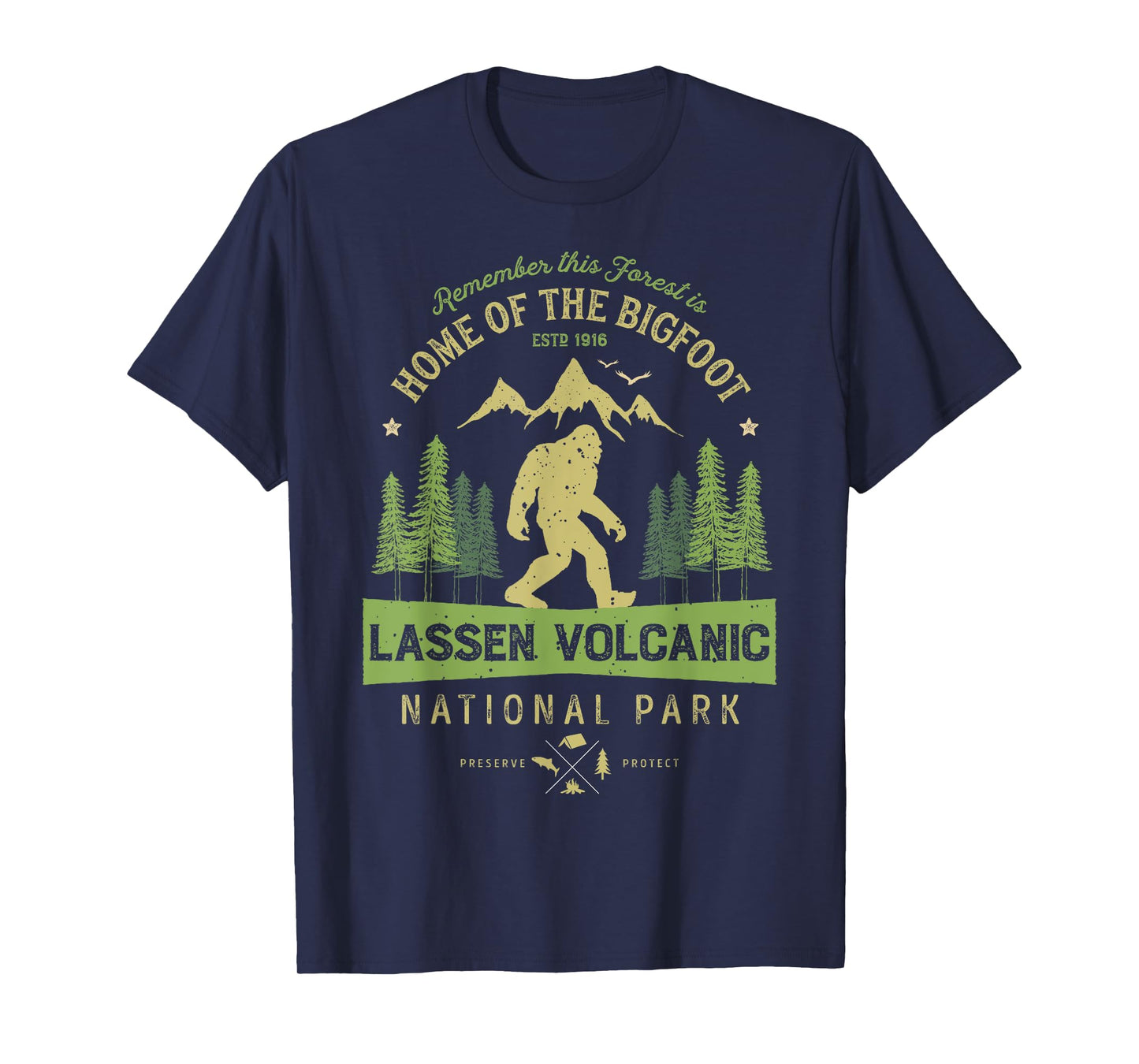 Lassen Volcanic National Park T shirt California Bigfoot Tee T-Shirt