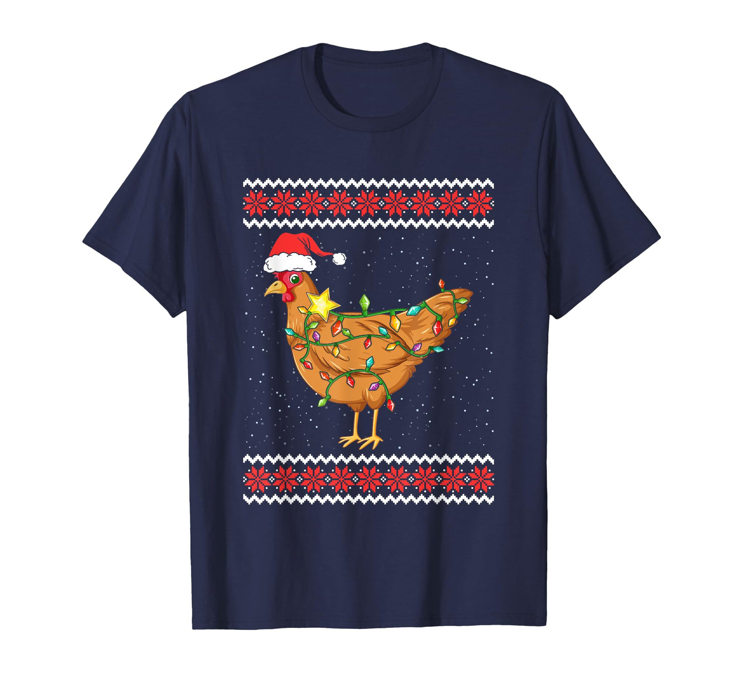 Hen Christmas Ugly Christmas Sweater Funny Chicken T-Shirt