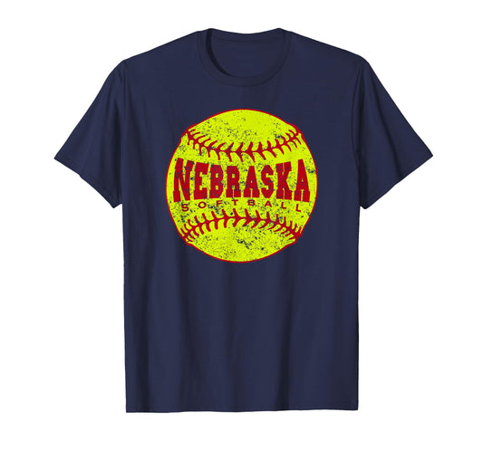 Nebraska Softball Ball T-Shirt
