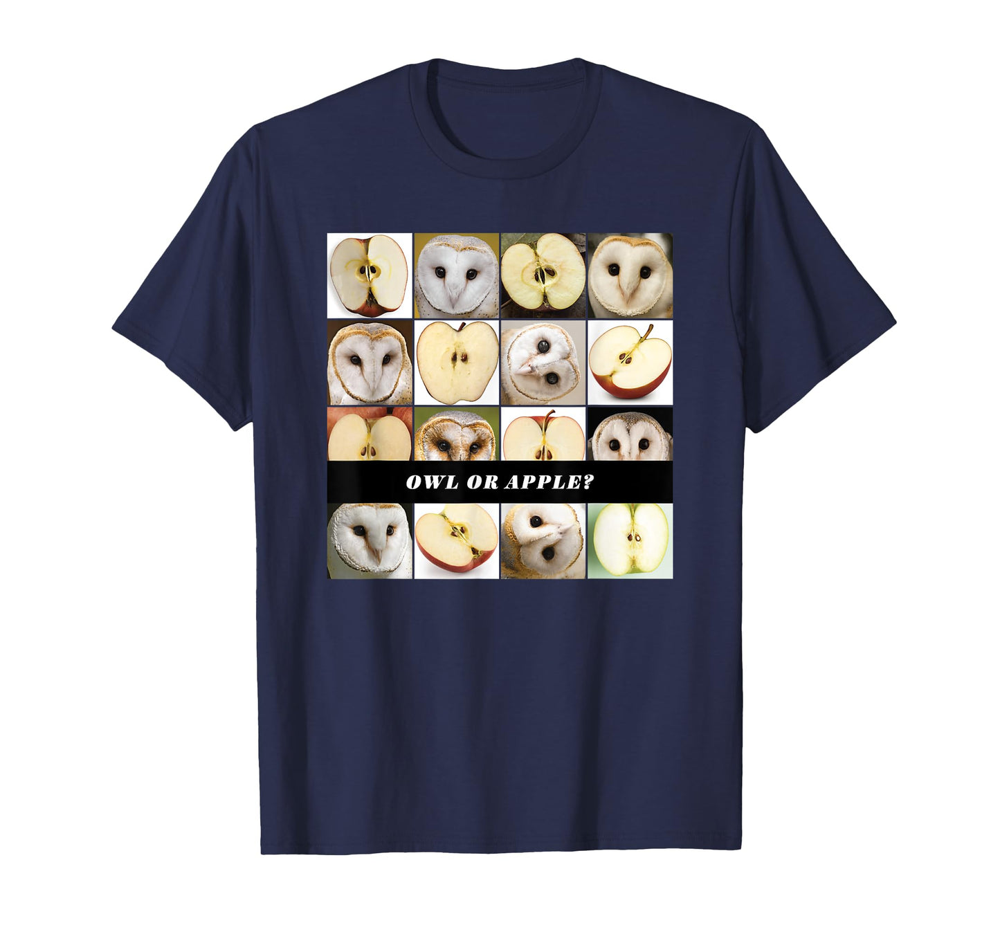 Barn Owl or Apple? AI Machine Learning Food or Object Meme T-Shirt