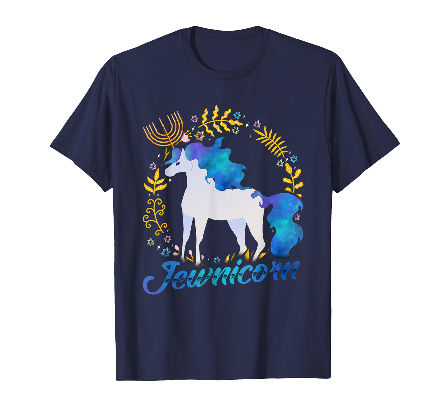 Jewnicorn Funny Jewish Unicorn Chanukah Hanukkah Jew Gift T-Shirt