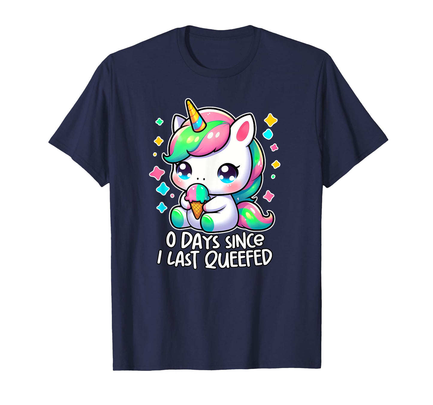 0 DAYS SINCE I LAST QUEEFED oddly specific meme crude humor T-Shirt