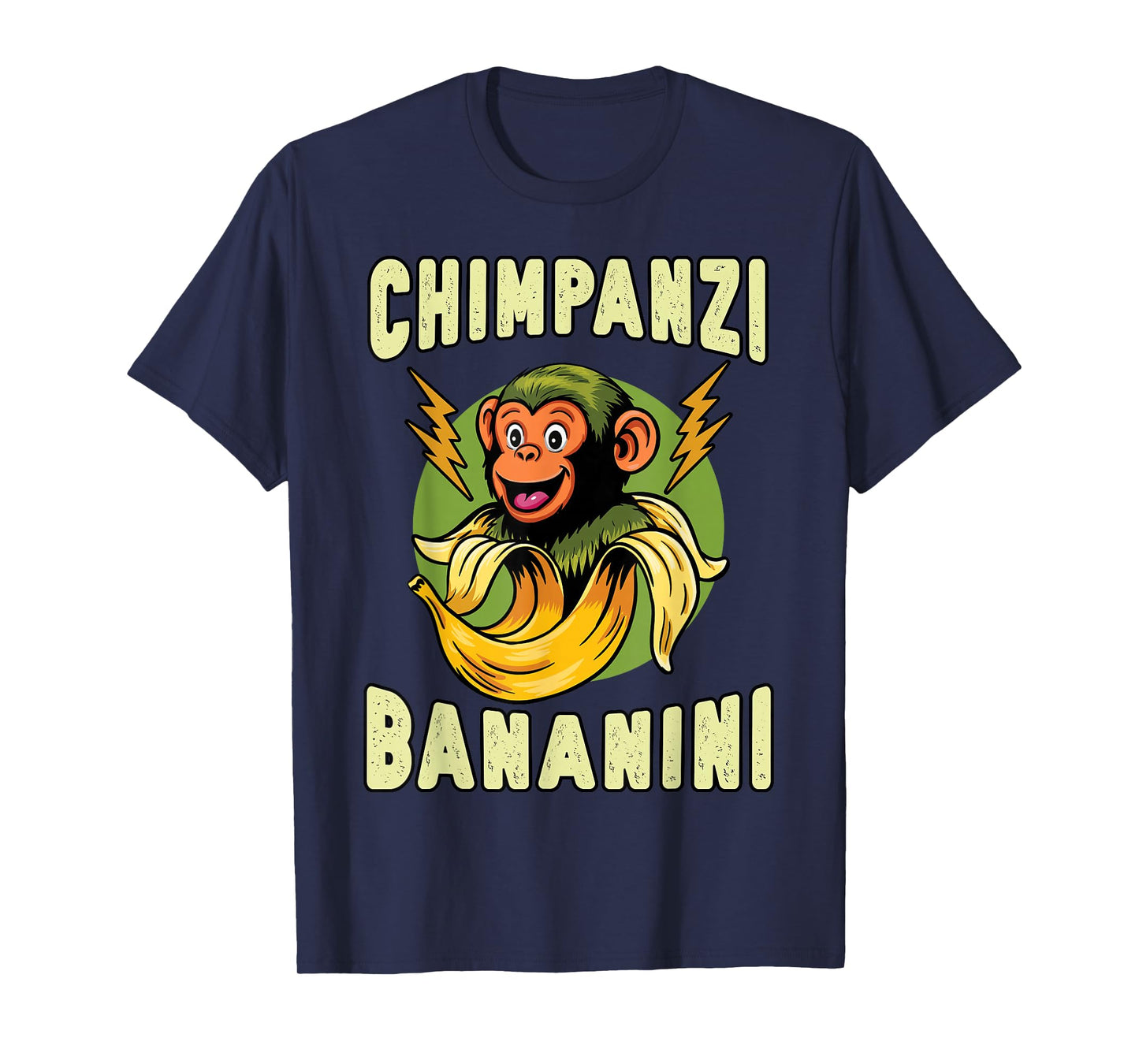 Funny Monkey Chimpanzini Bananini Italian Brainrot Meme T-Shirt