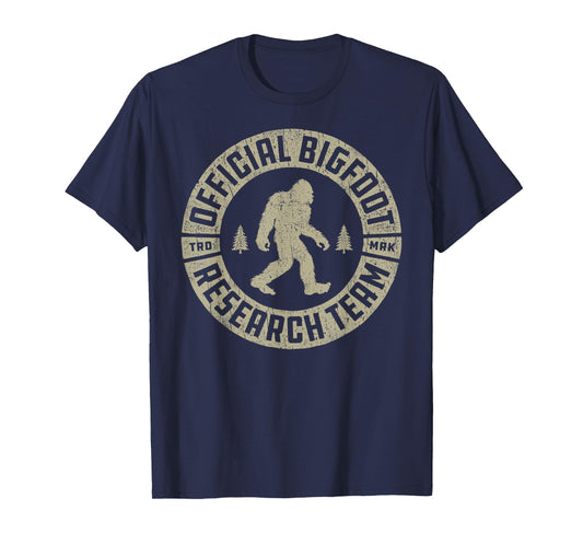 Bigfoot Research Team Retro Vintage Sasquatch Men Women T-Shirt