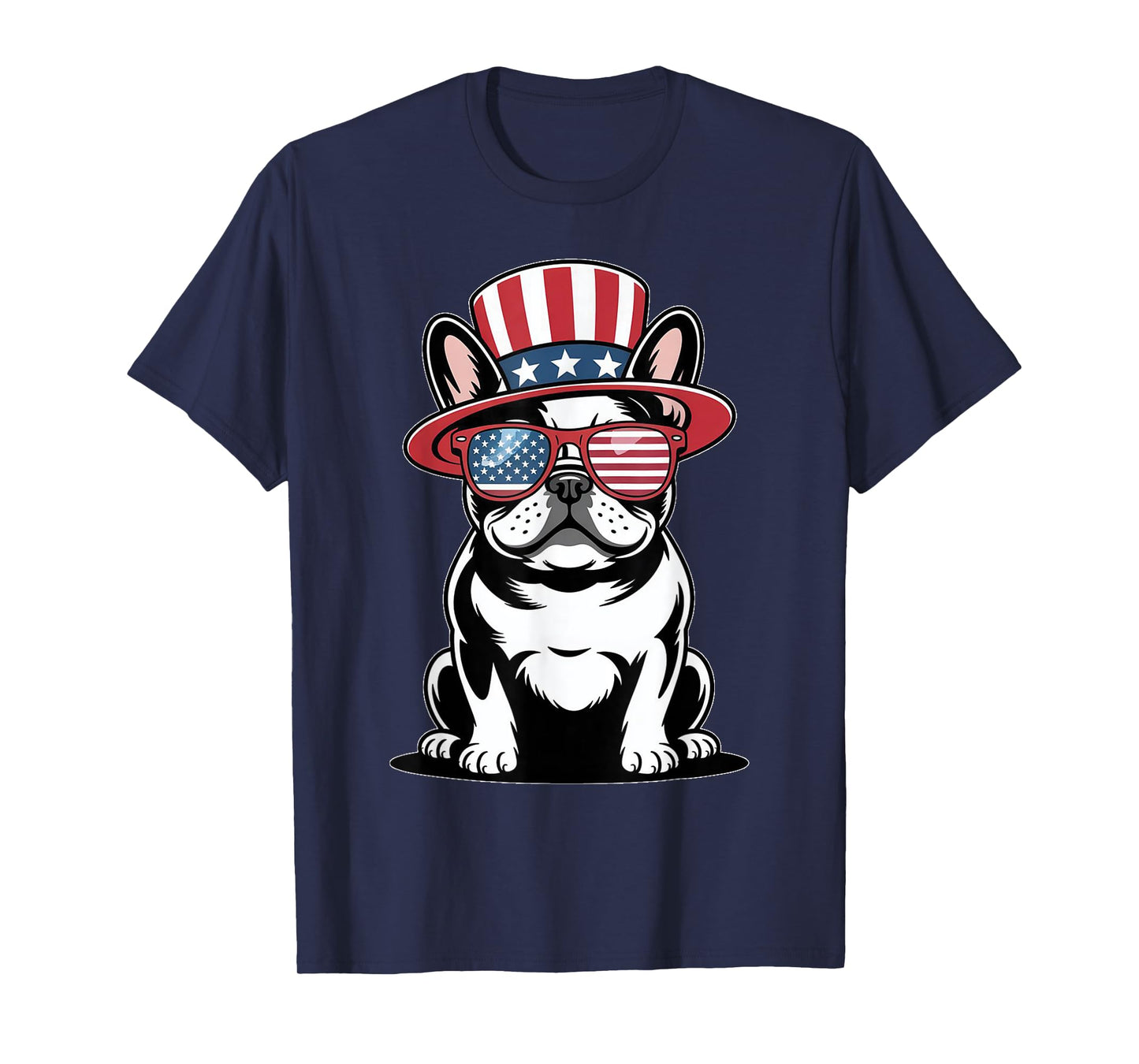 Patriotic French Bulldog US Flag 4Th Of July Dog lovers T-Shirt for Men Women Kids