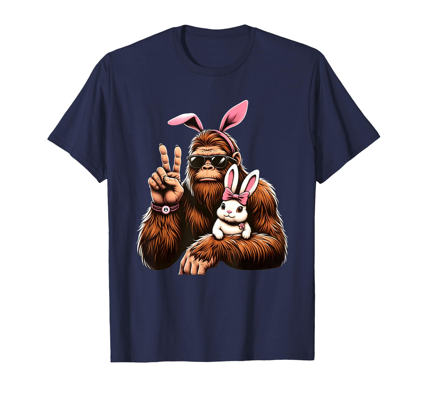 Bigfoot Bunny Funny Easter Day Sasquatch T-Shirt