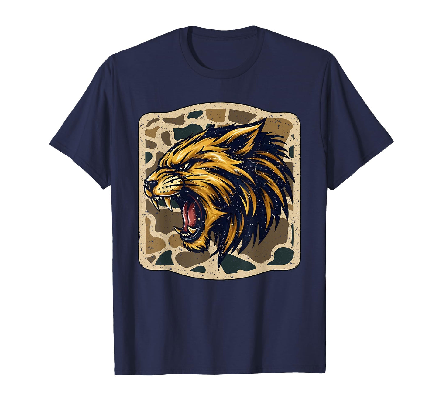 Wildcats Camo Football Game Day School Mascot Team Spirit T-Shirt
