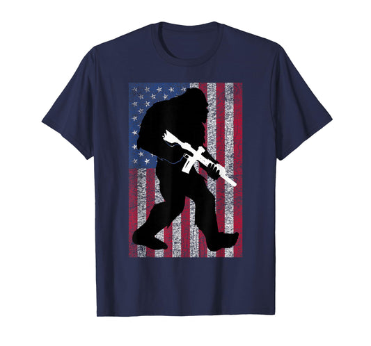 Bigfoot 2nd Amendment Right to Bear Arms Gift for Gun Owner T-Shirt