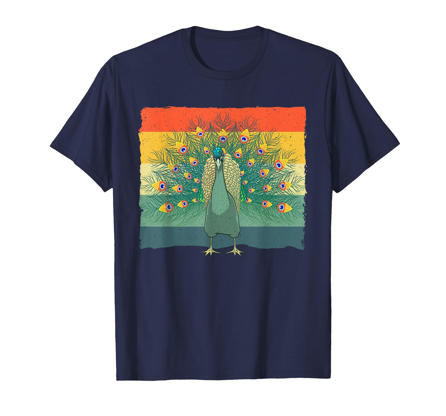 Cool Peacock Design For Men Women Kids Vintage Peacock Lover T-Shirt