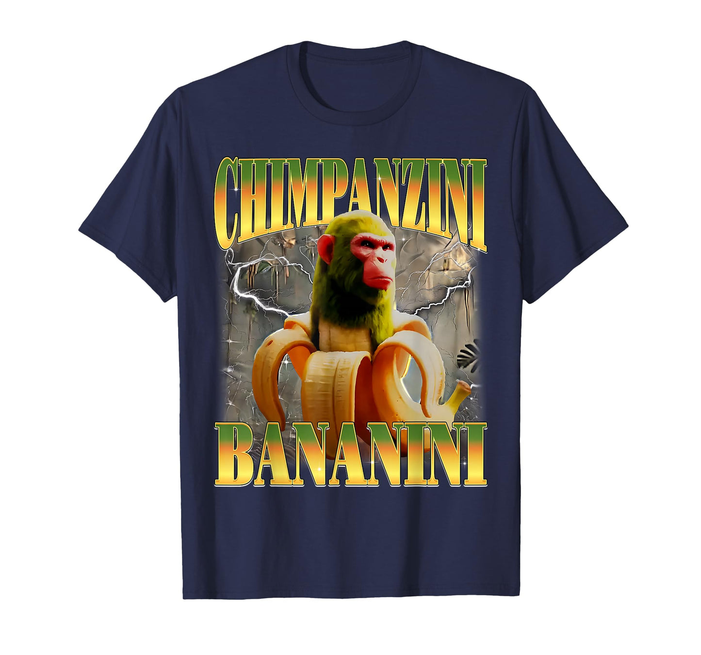 Chimpanzini Bananini Funny Italian Brainrot Meme Monkey T-Shirt
