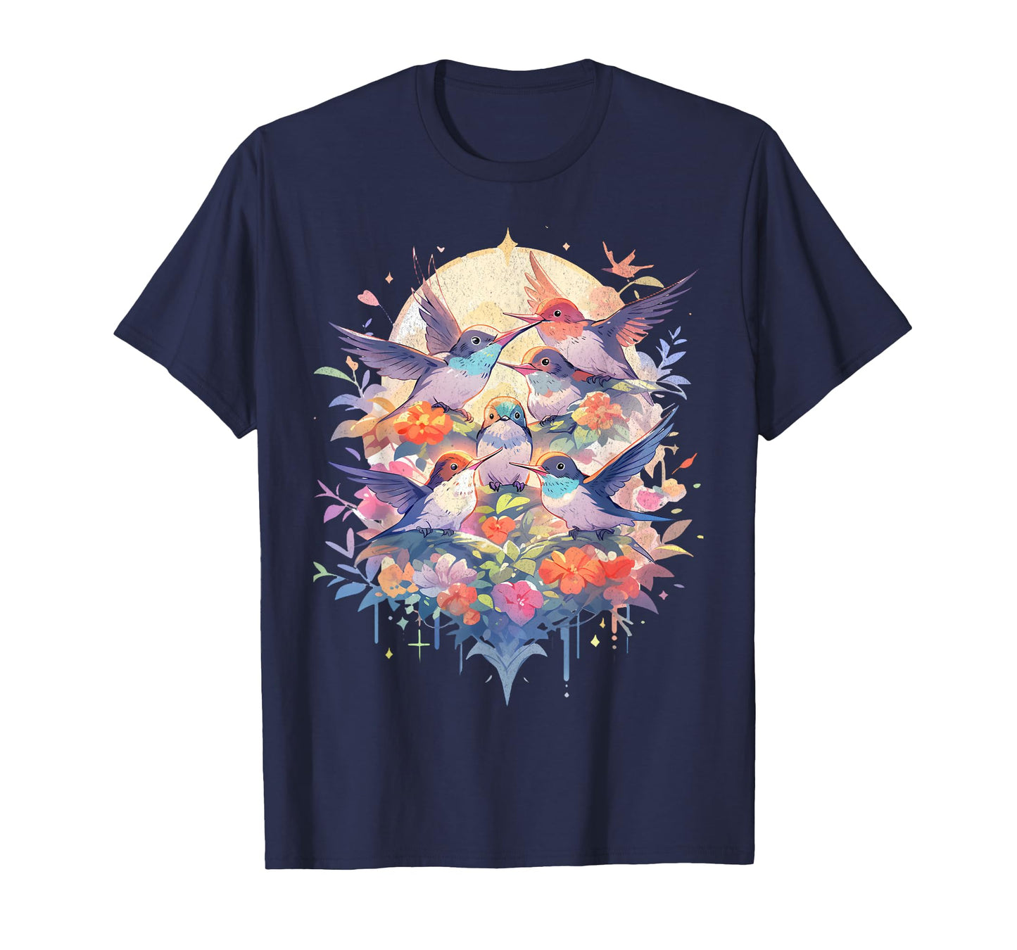 Beautiful Hummingbirds Bird Watching Earth Day Nature Lovers T-Shirt