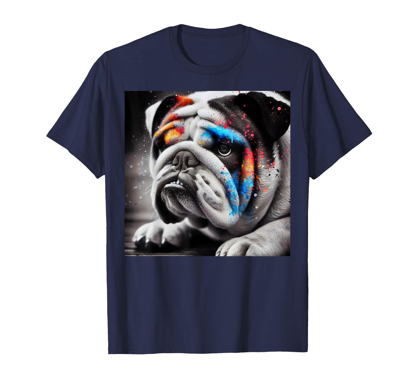 Bold Bulldog Contrast, Bulldog themed T-Shirt for Men Women Girls Kids