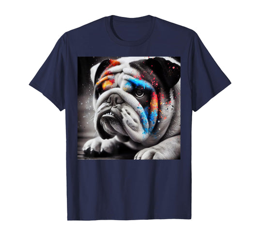 Bold Bulldog Contrast, Bulldog themed T-Shirt for Men Women Girls Kids