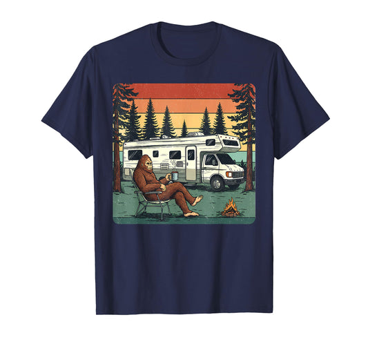 Vintage Camping Motorhome RV Bigfoot Adventure T-Shirt