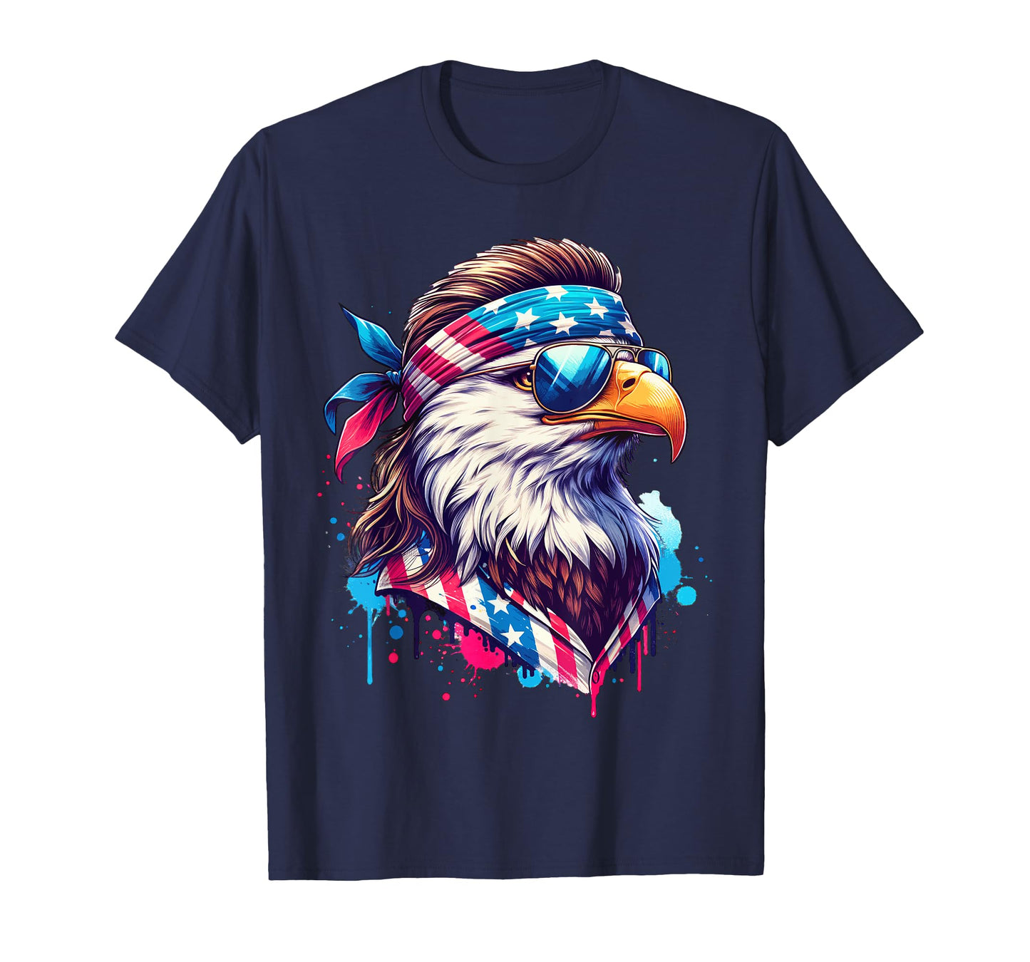 4th of July Patriotic Funny Eagle July 4th USA Murica T-Shirt