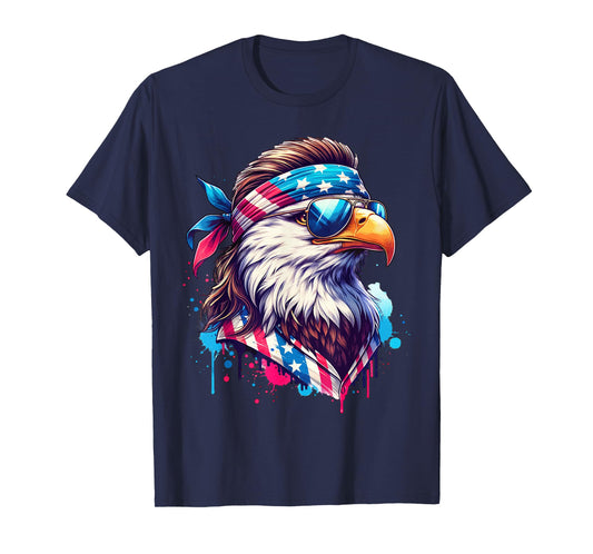 4th of July Patriotic Funny Eagle July 4th USA Murica T-Shirt