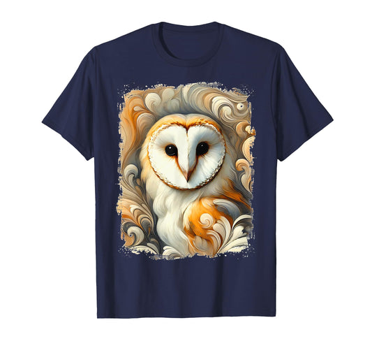 Artistic Owl Colourful Abstract Artwork T-Shirt