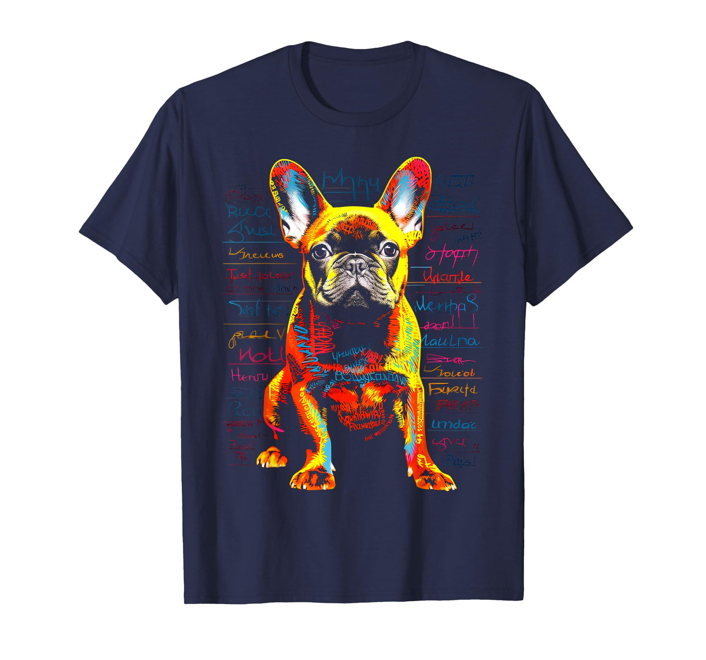 French Bulldog Dog Animal Pet Art Graphic French Bulldog T-Shirt