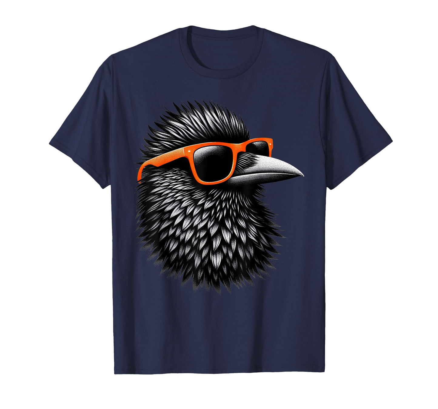 Cool Grackle Bird Wearing Sunglasses Graphic Art T-Shirt