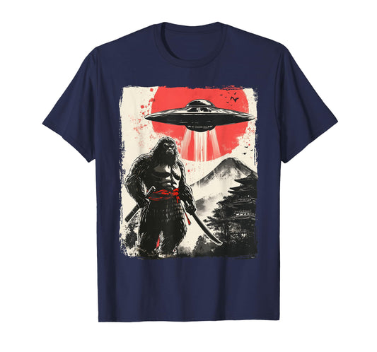 Bigfoot Samurai UFO Japan T-Shirt
