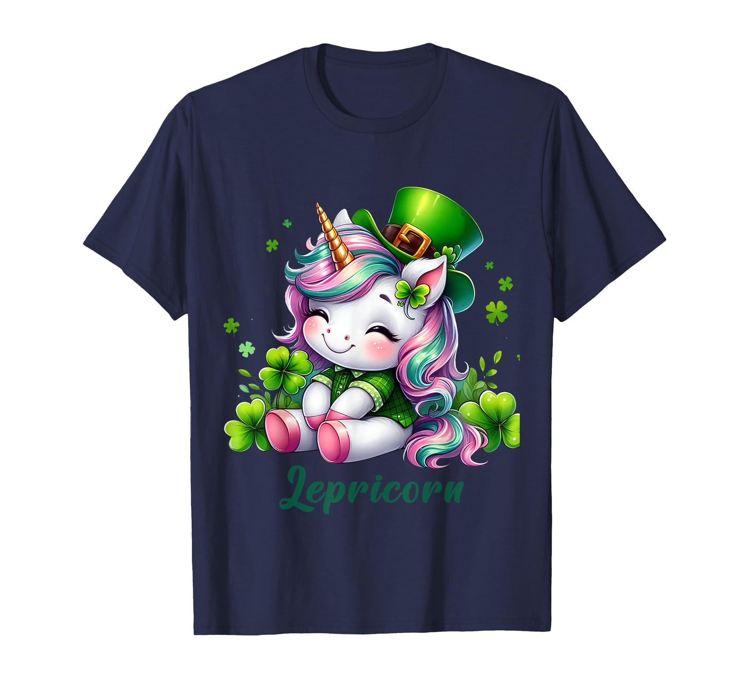 St Patricks Day Unicorn Cute Saint Pattys Girls Lepricorn T-Shirt