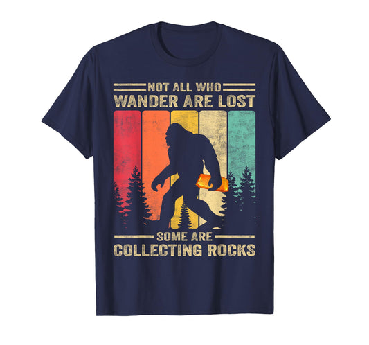 Rock Collector Bigfoot For Rockhound Geologist Geod Hunter T-Shirt