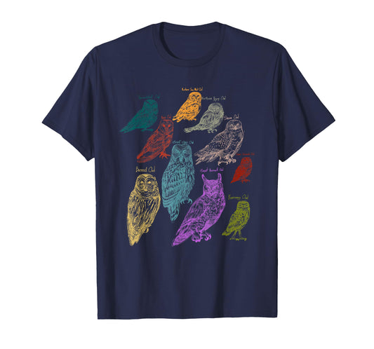Forest Owl Breed Ornithologist Gift Owl T-Shirt