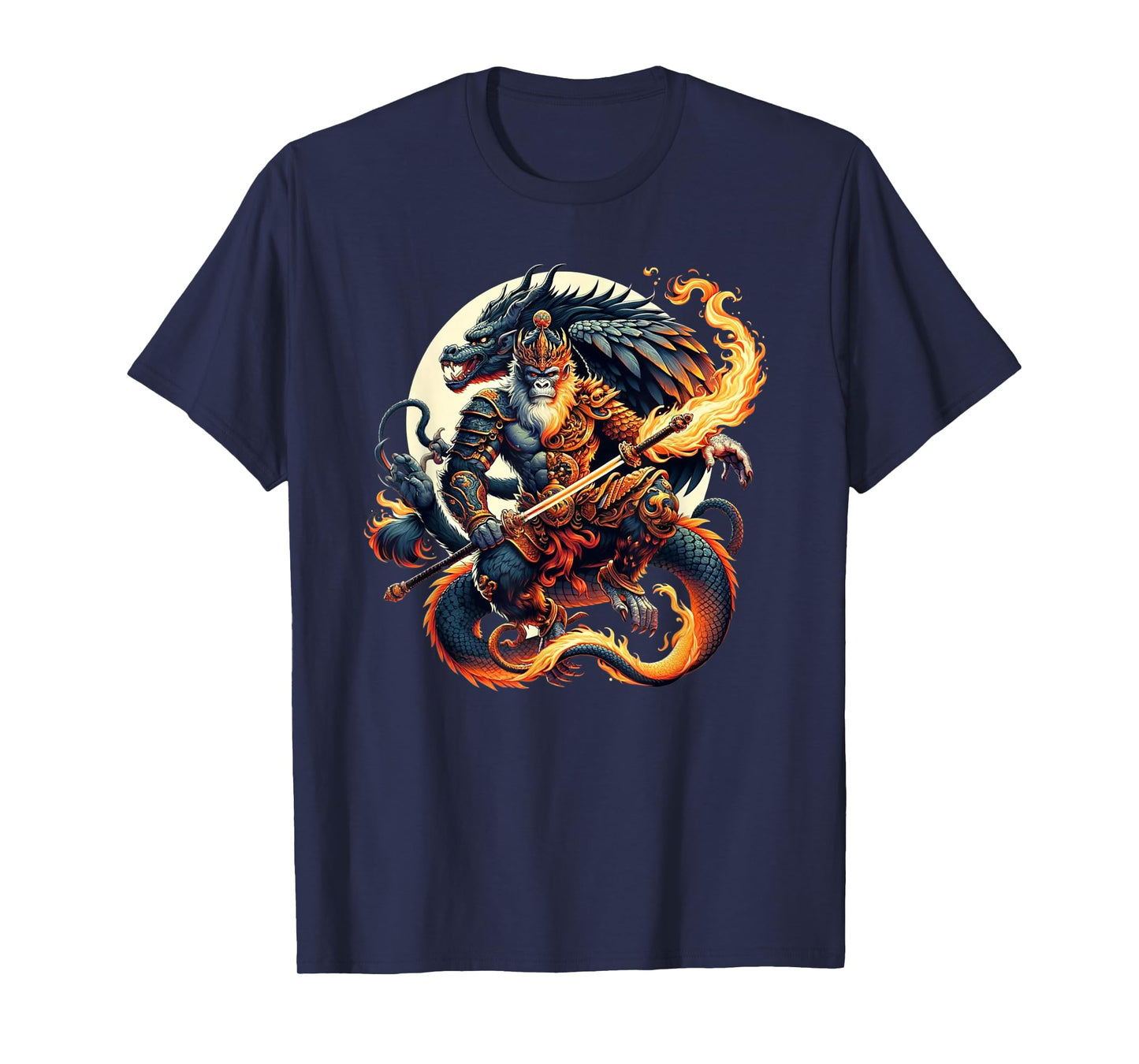 Cool Bravery Magic Quest Mystical Fantasy Monkey King T-Shirt