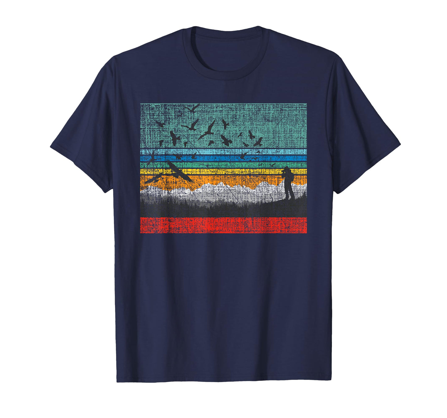 Retro Birding Bird Watching Bird Watcher Birder T-Shirt