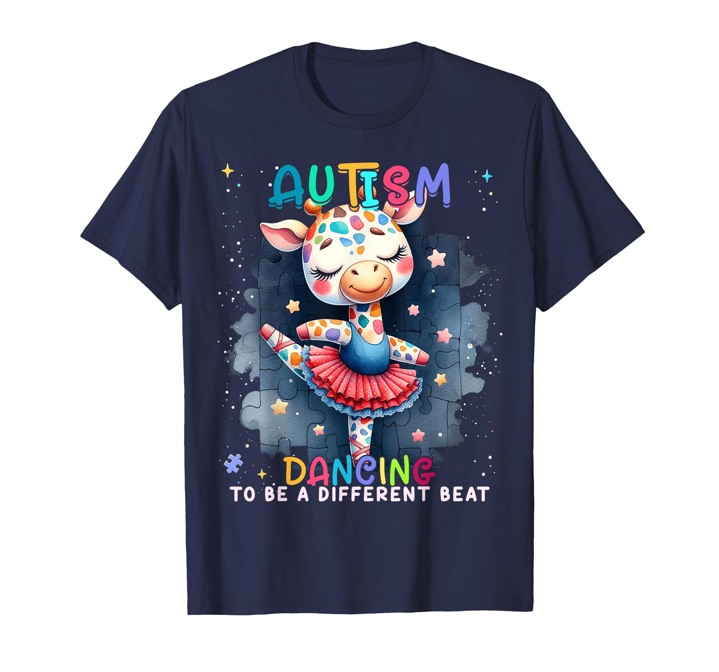 Autism Awareness Cute Unicorn Dancing To A Different Beat T-Shirt