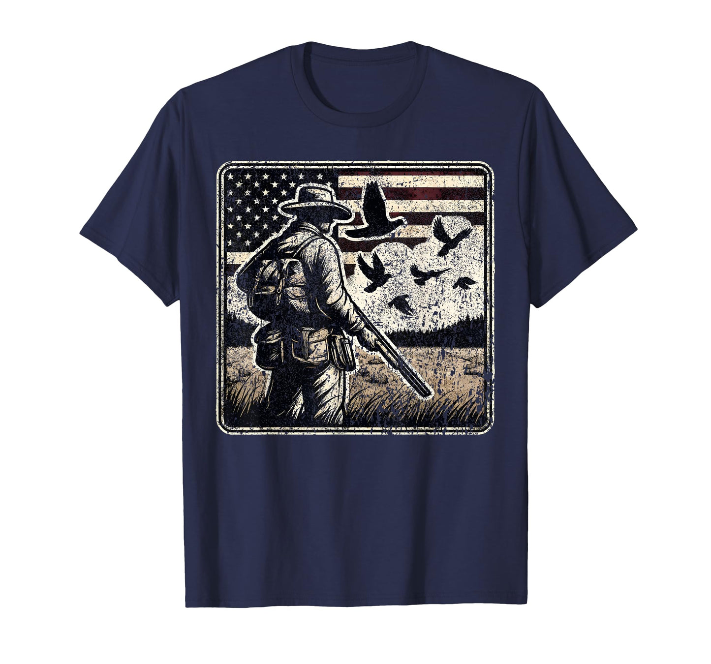 Dove Hunting I American Flag Dove Shooting I Dove Hunter T-Shirt