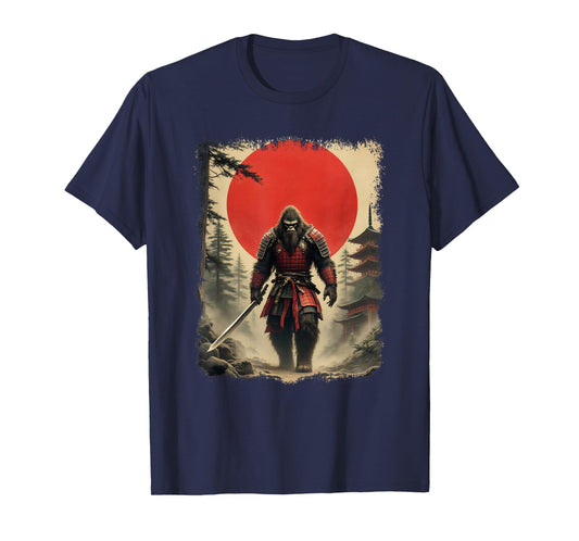Samurai Bigfoot | Japanese Warrior & Vintage Art, Samurai T-Shirt