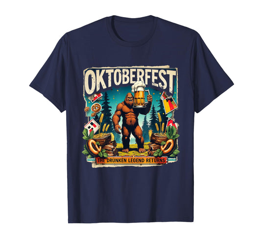 Oktoberfest Bigfoot The Drunken Legend Returns Beer Club T-Shirt