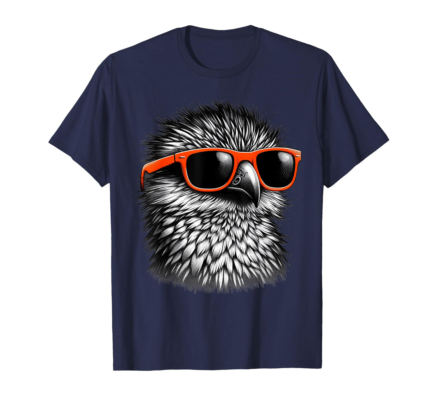Cool Potoo Bird Wearing Sunglasses Graphic Art T-Shirt