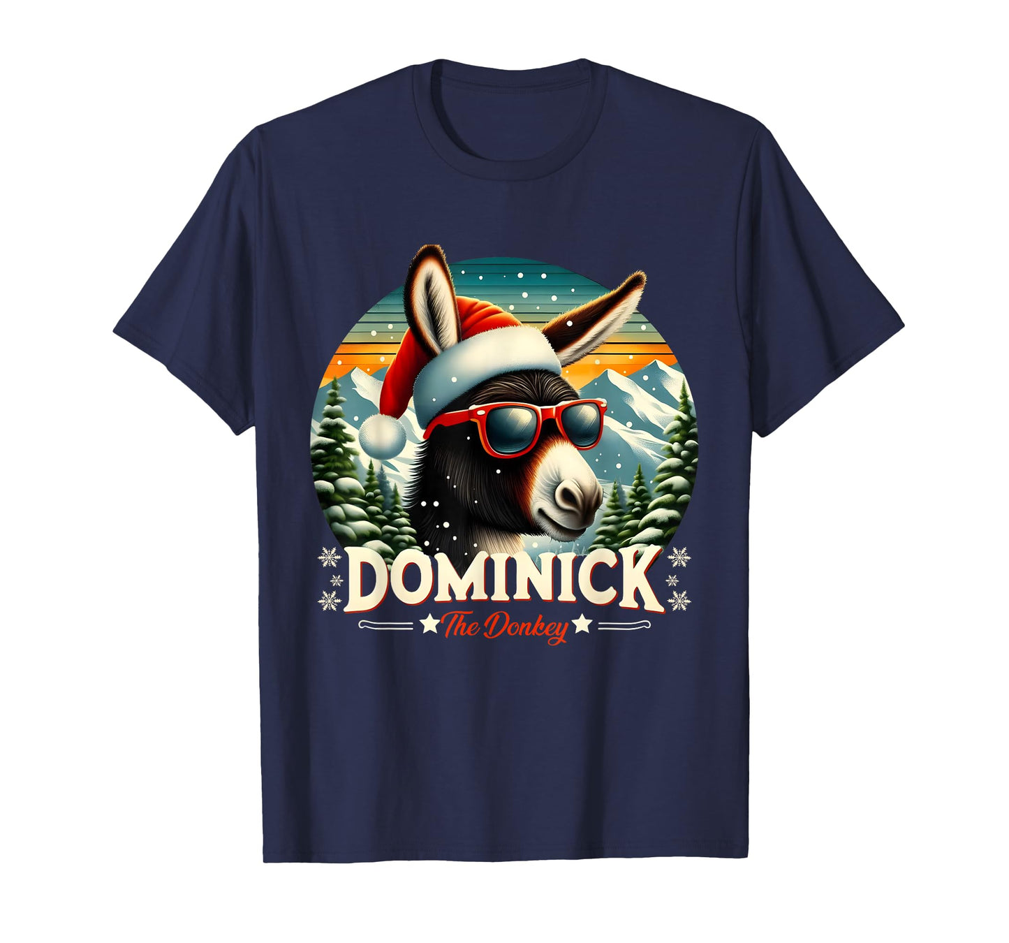 Christmas Xmas Dominick the Donkey Christmas Donkey Cheer T-Shirt
