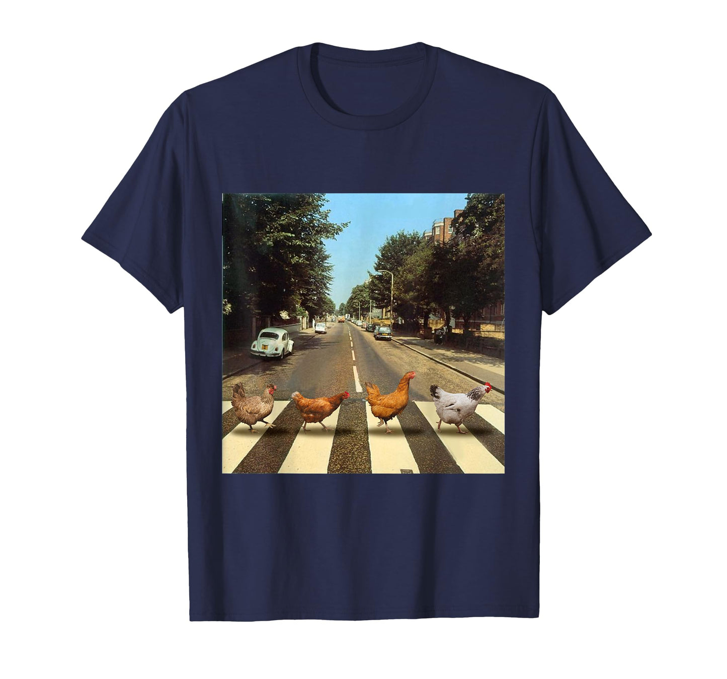 Chickens Crossing Road Parody Chicken Lover T-Shirt