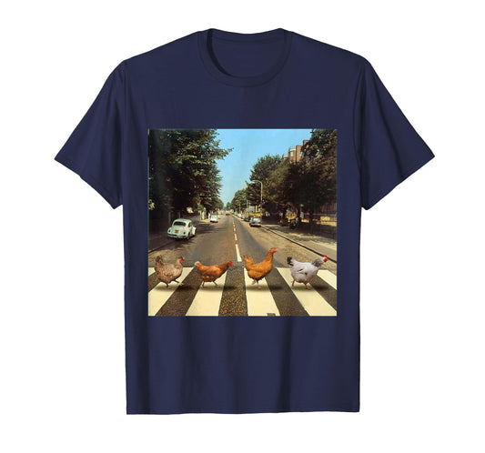 Chickens Crossing Road Parody Chicken Lover T-Shirt